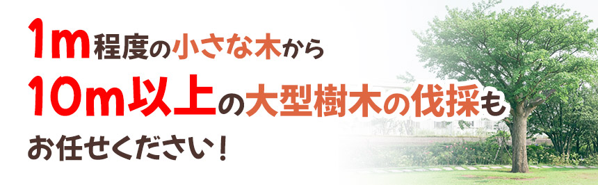 大型伐採バナー